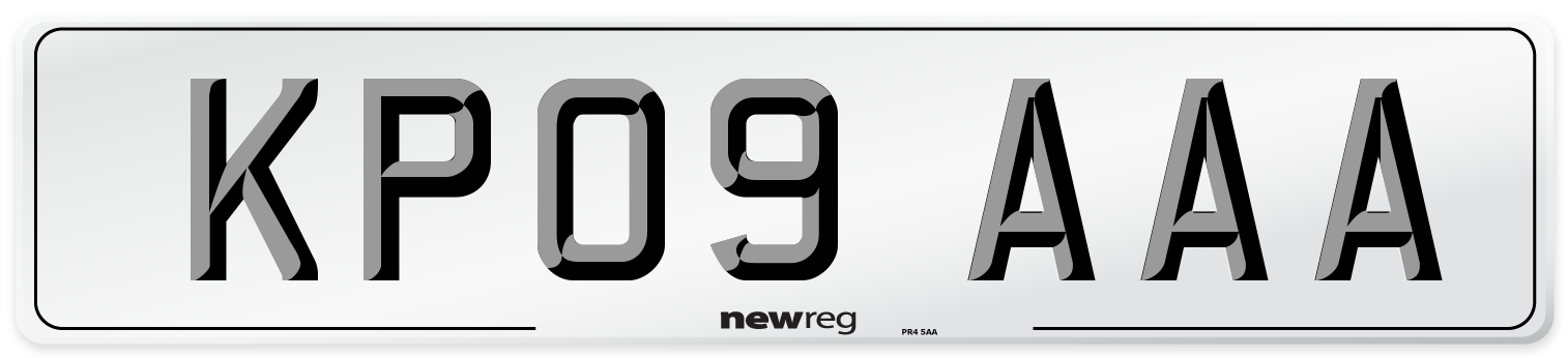 KP09 AAA Number Plate from New Reg